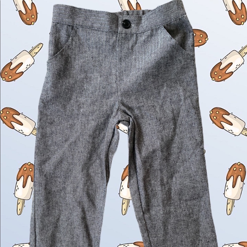 Grey tweed dress pants